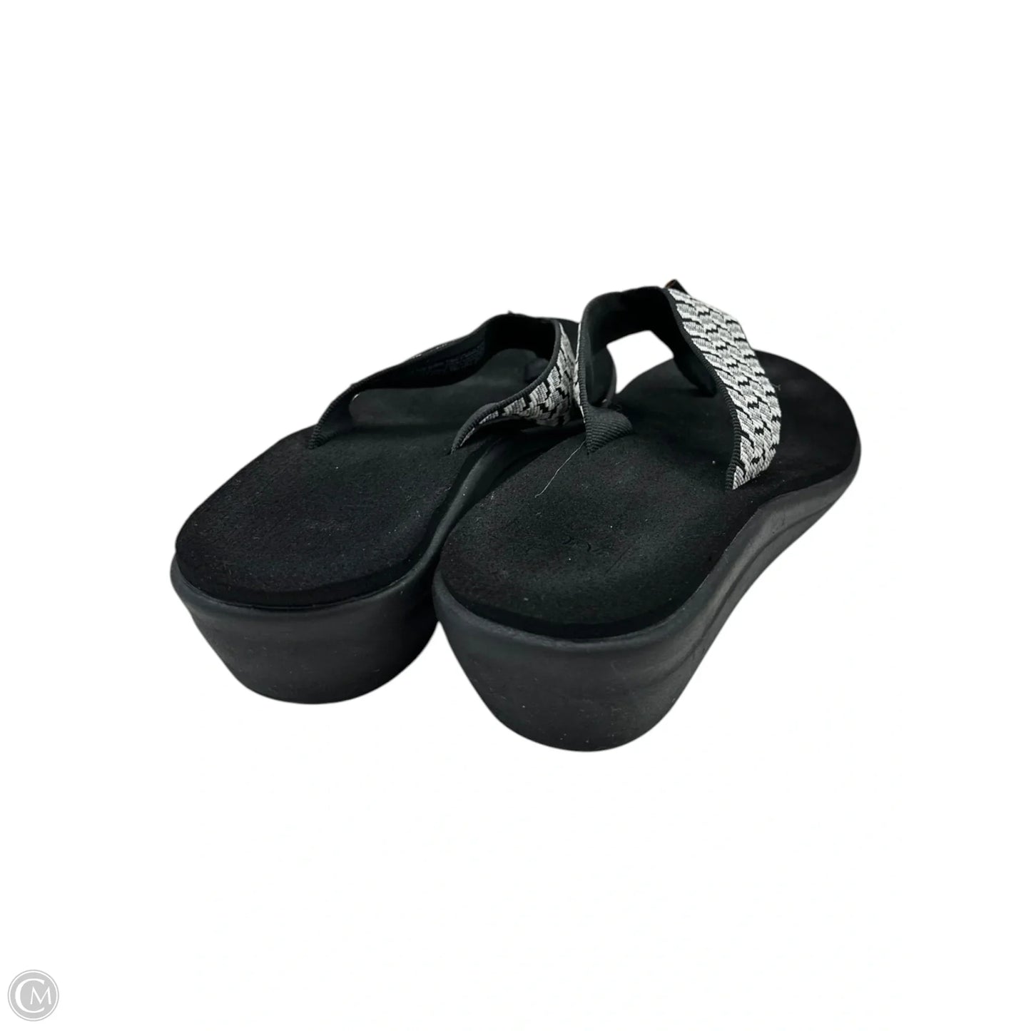 Sandals Flip Flops By Teva In Black, Size: 8