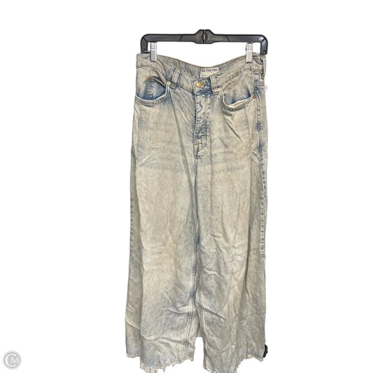 Jeans Wide Leg By We The Free In Blue Denim, Size: 8p