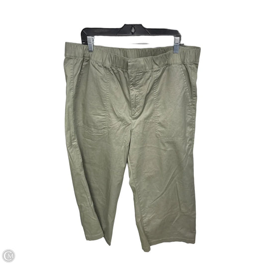 Pants Wide Leg By Gap In Green, Size: Xl