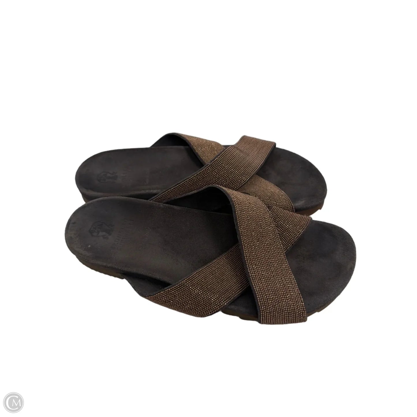 Sandals Designer By Brunello Cucinelli In Bronze, Size: 7