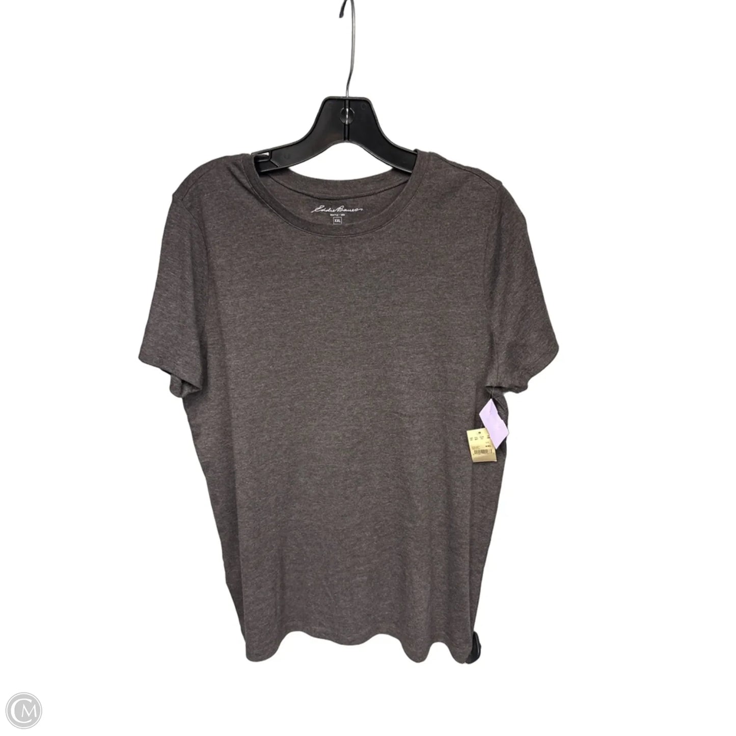 Top Short Sleeve Basic By Eddie Bauer In Grey, Size: Xxl
