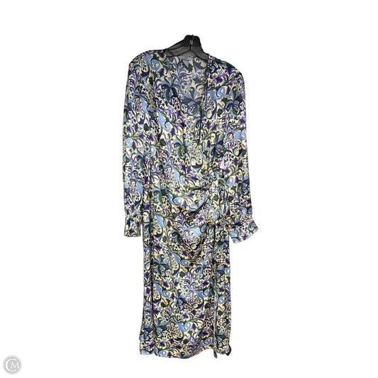 Dress Casual Maxi By H&m In Blue & Purple, Size: Xl