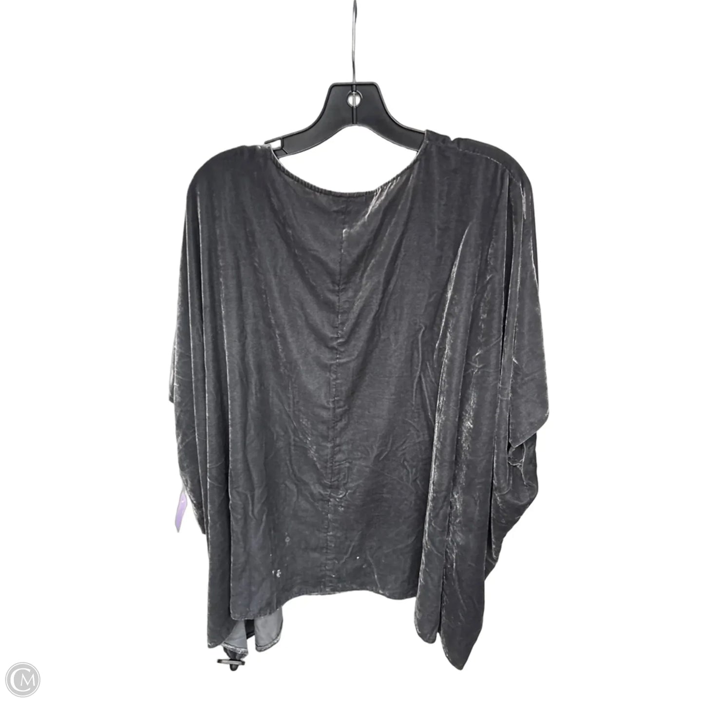 Top Short Sleeve By Pure Jill In Grey, Size: 2x
