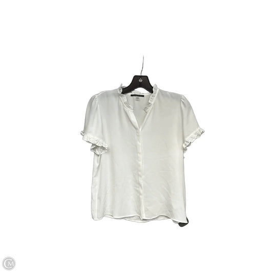 Top Short Sleeve By Tahari In Ivory, Size: Xs