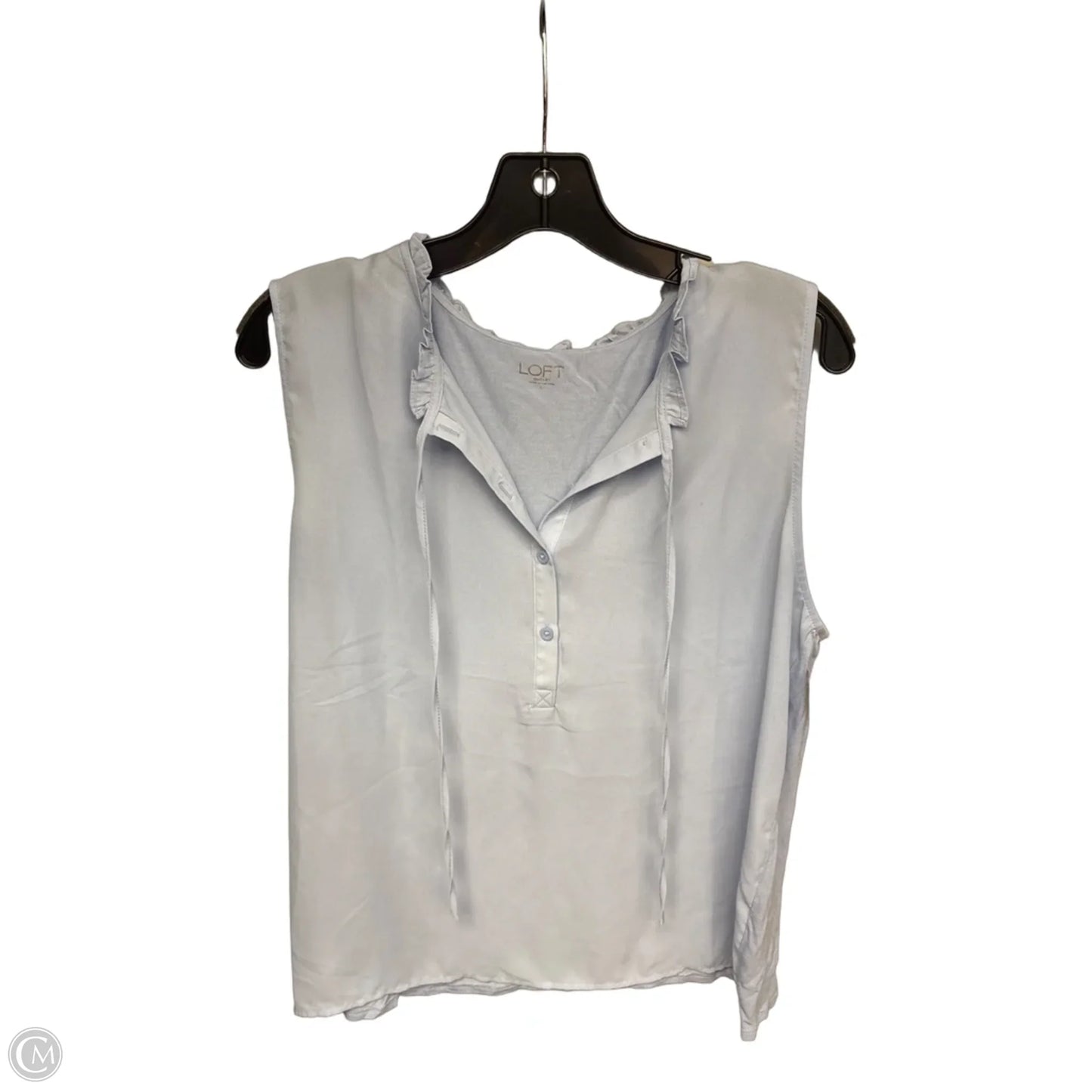 Top Sleeveless By Loft In Blue, Size: S
