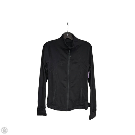 Athletic Jacket By Lululemon In Black, Size: 8