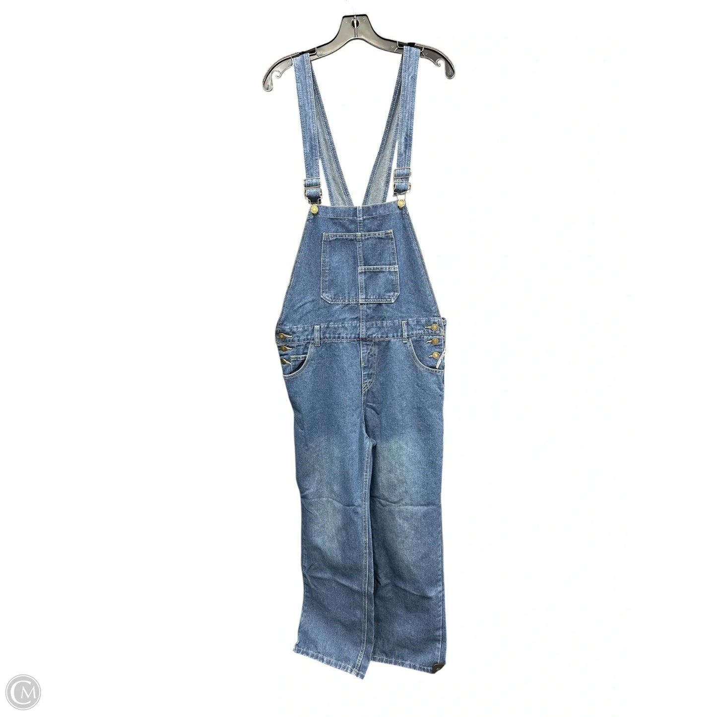 Overalls By Clothes Mentor In Blue Denim, Size: M
