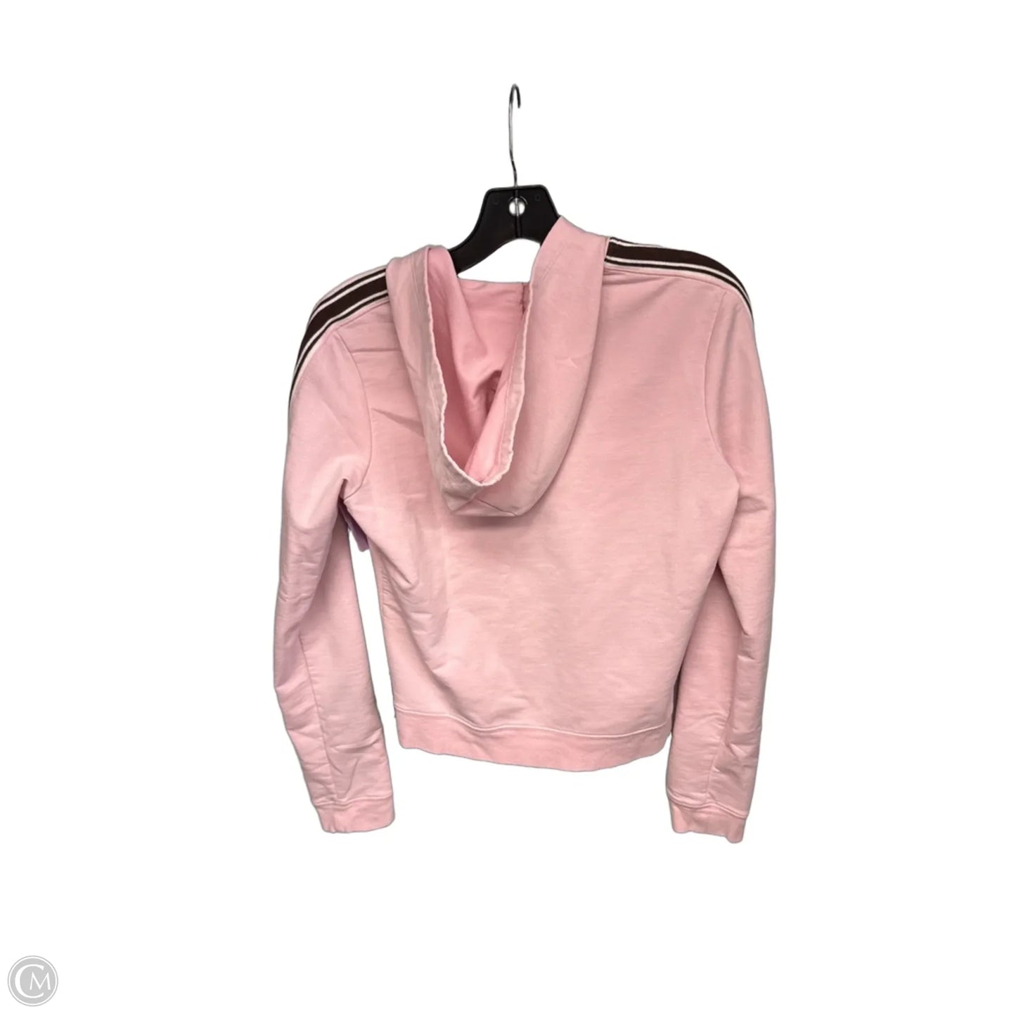 Sweatshirt Hoodie By Guess In Pink, Size: L
