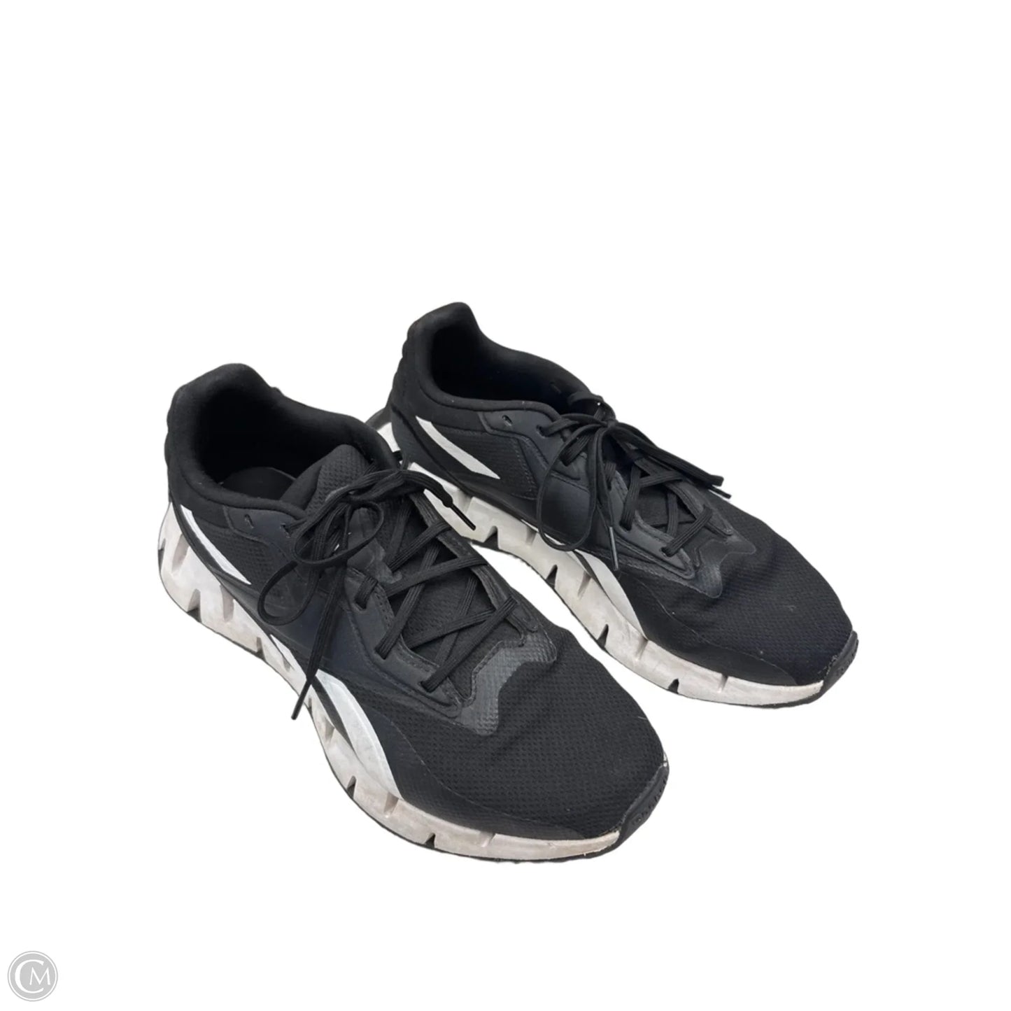 Shoes Athletic By Reebok In Black & White, Size: 8.5