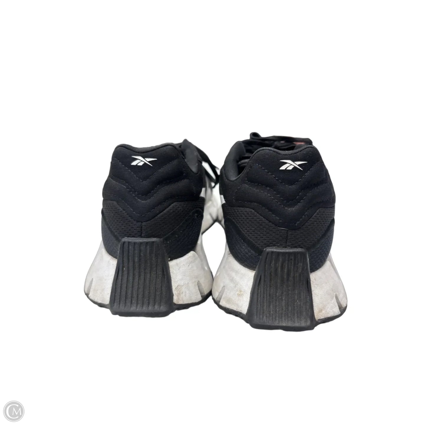 Shoes Athletic By Reebok In Black & White, Size: 8.5