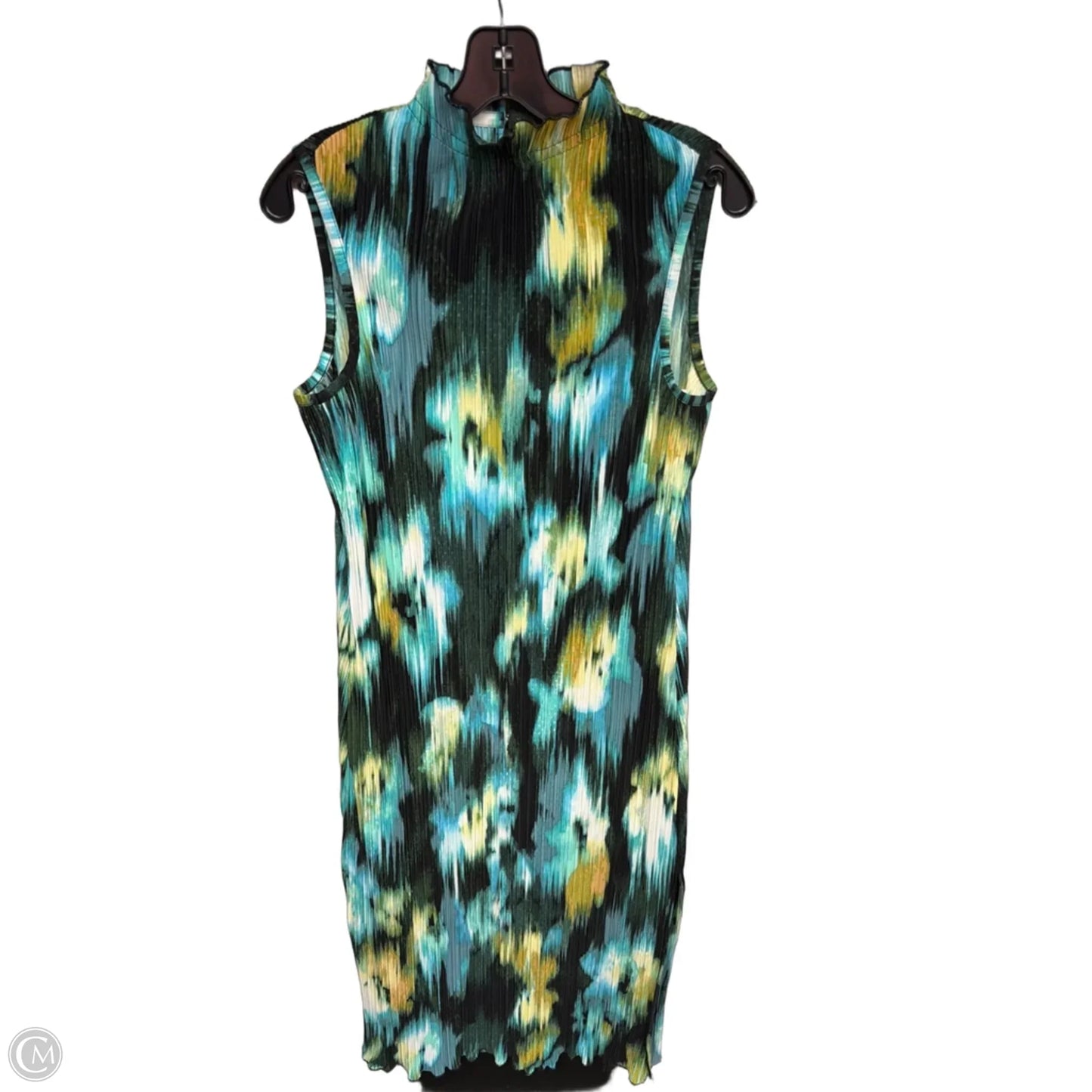 Dress Casual Maxi By Future Collective In Blue & Green, Size: S