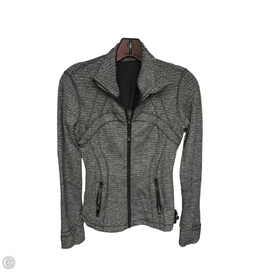 Athletic Jacket By Lululemon In Grey, Size: 4
