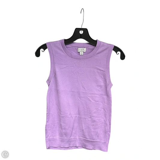 Top Sleeveless By J. Crew In Purple, Size: Xxs