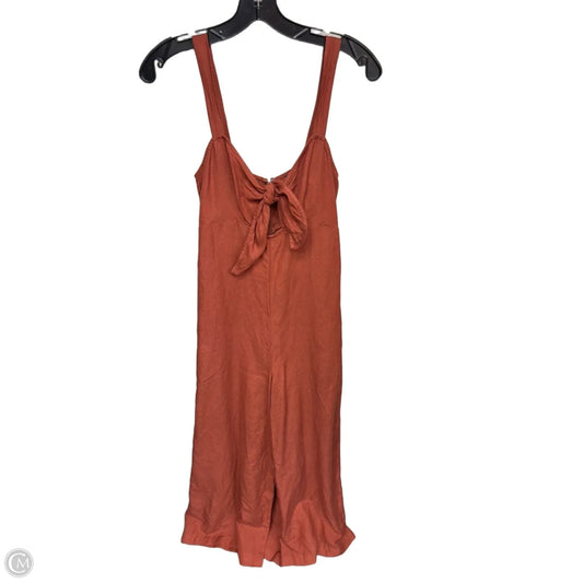 Jumpsuit By Express In Orange, Size: Xxs