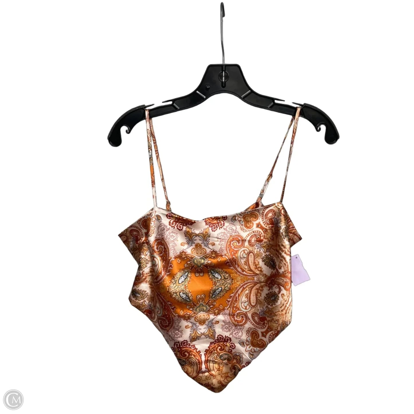 Top Sleeveless By Cloud Ten In Orange, Size: L