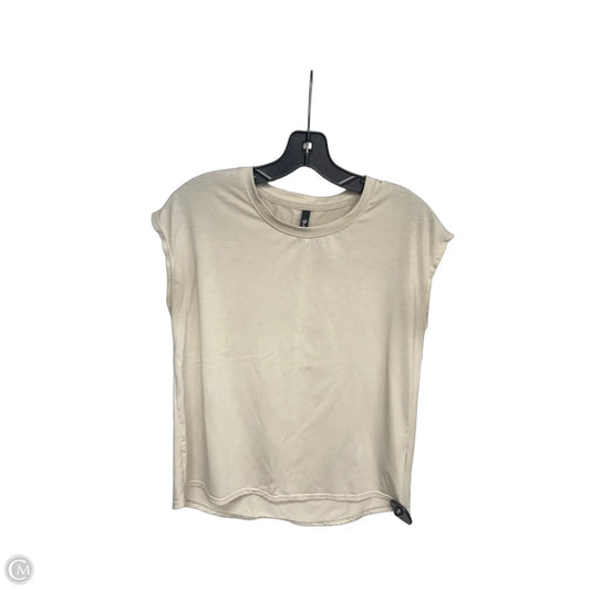 Top Short Sleeve By Mpg In Beige, Size: S