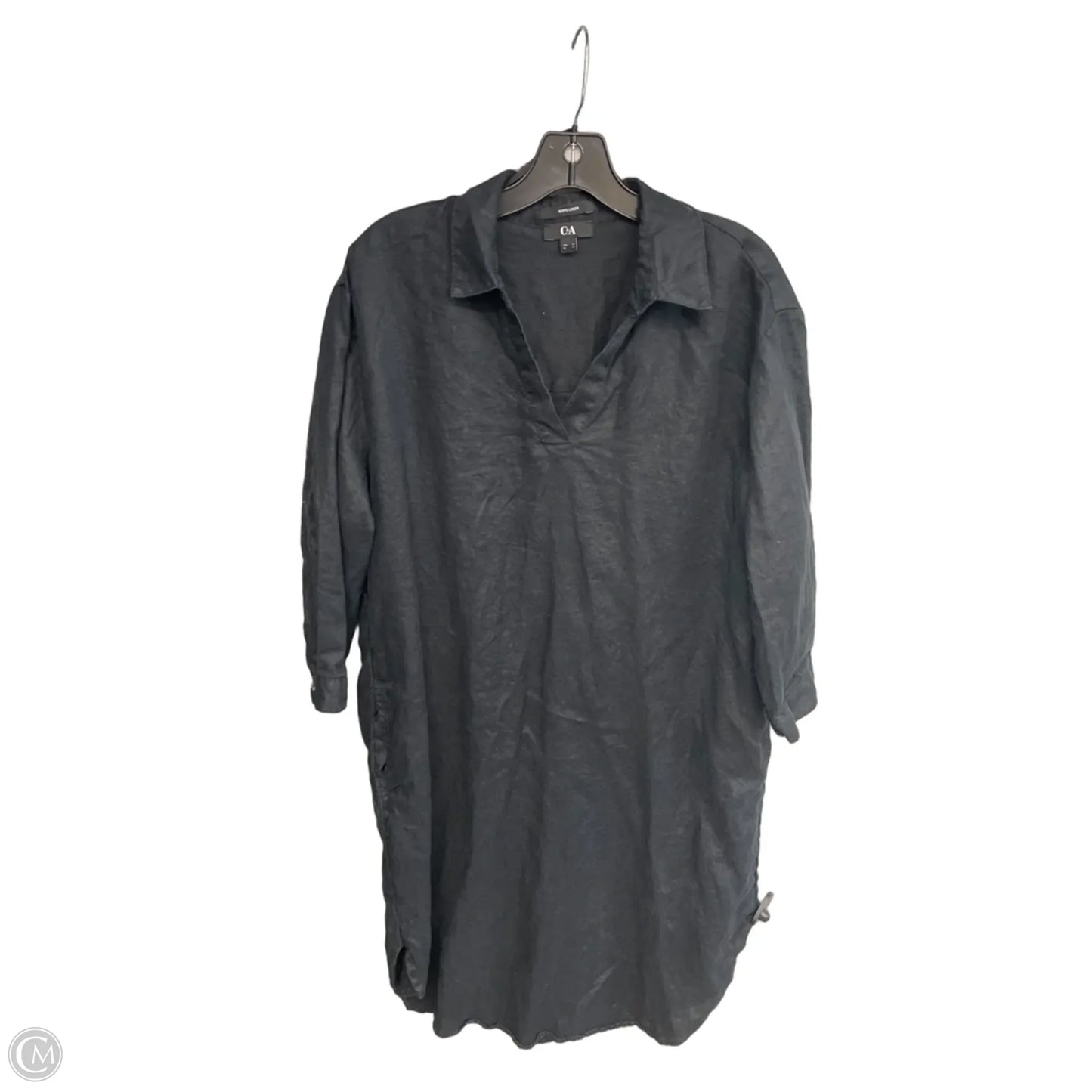 Dress Casual Midi By Clothes Mentor In Black, Size: L