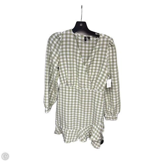 Dress Casual Short By Vero Moda In Green & White, Size: S