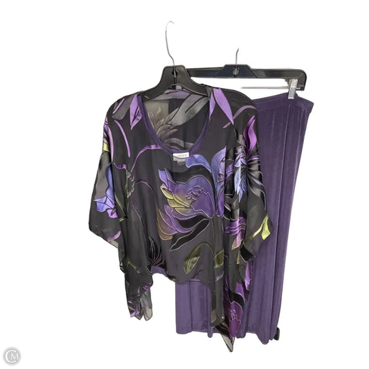 Pants Set 2pc By Chicos In Purple, Size: Xl