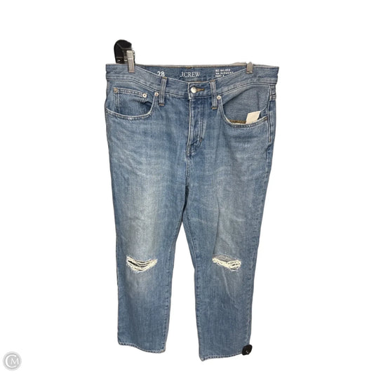 Jeans Straight By J. Crew In Blue Denim, Size: 6