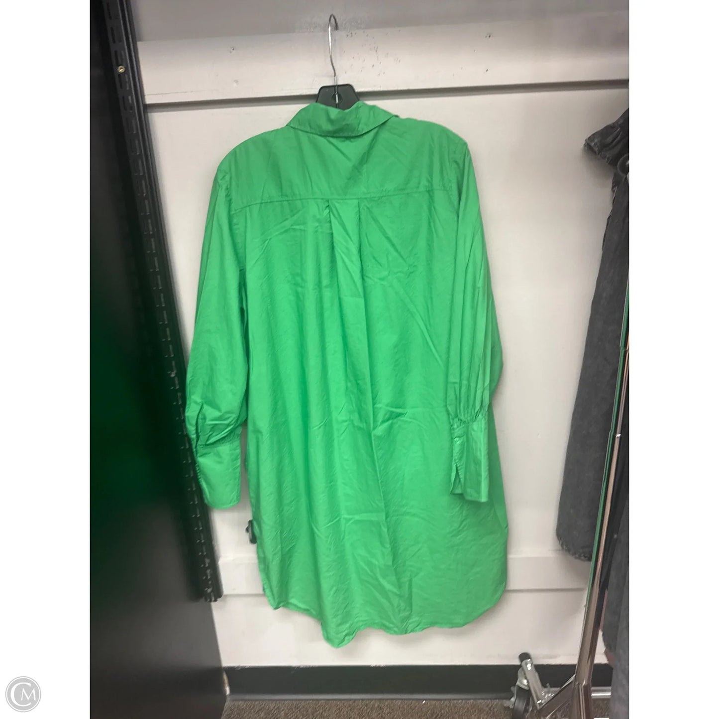 Dress Casual Midi By H&m In Green, Size: M
