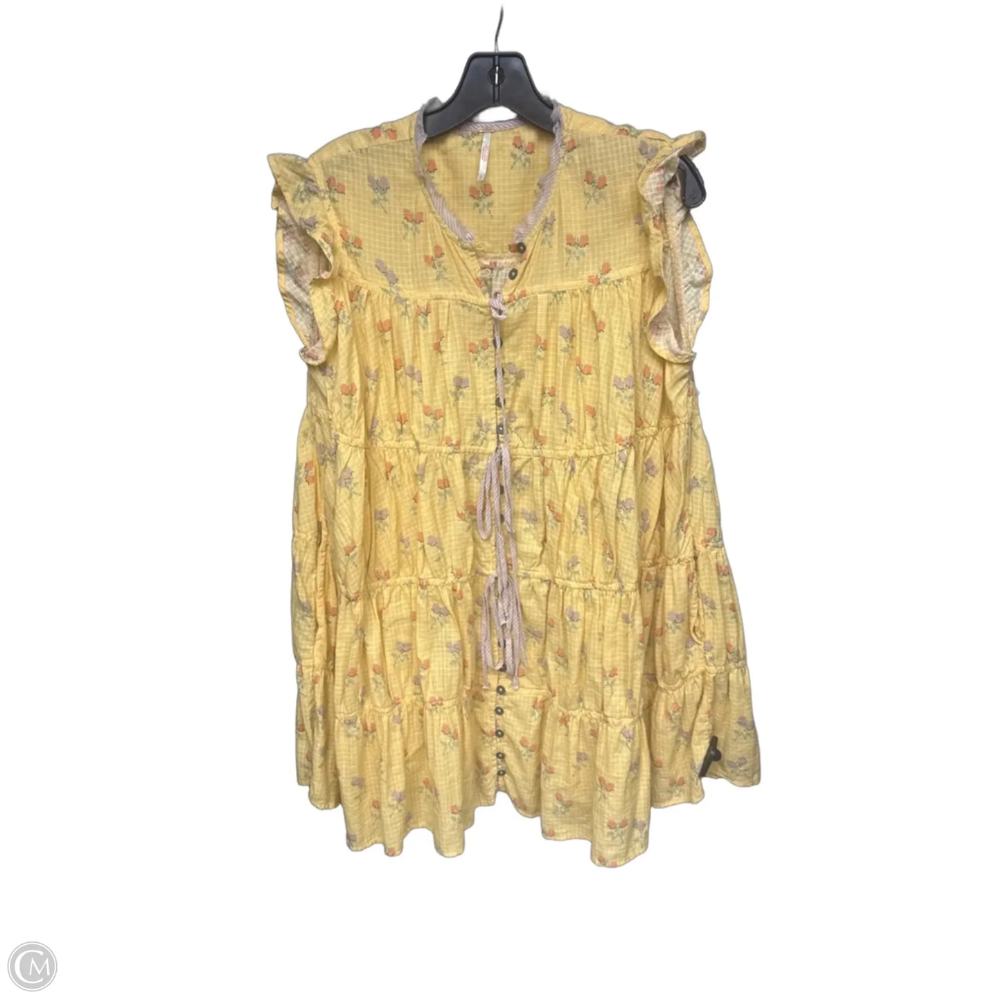Dress Casual Short By Free People In Yellow, Size: S