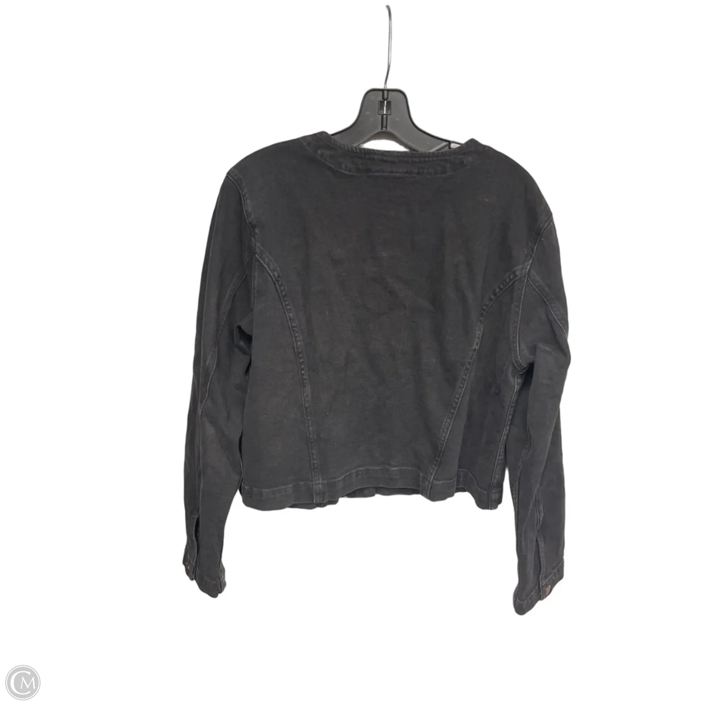 Jacket Denim By Gap In Black Denim, Size: L