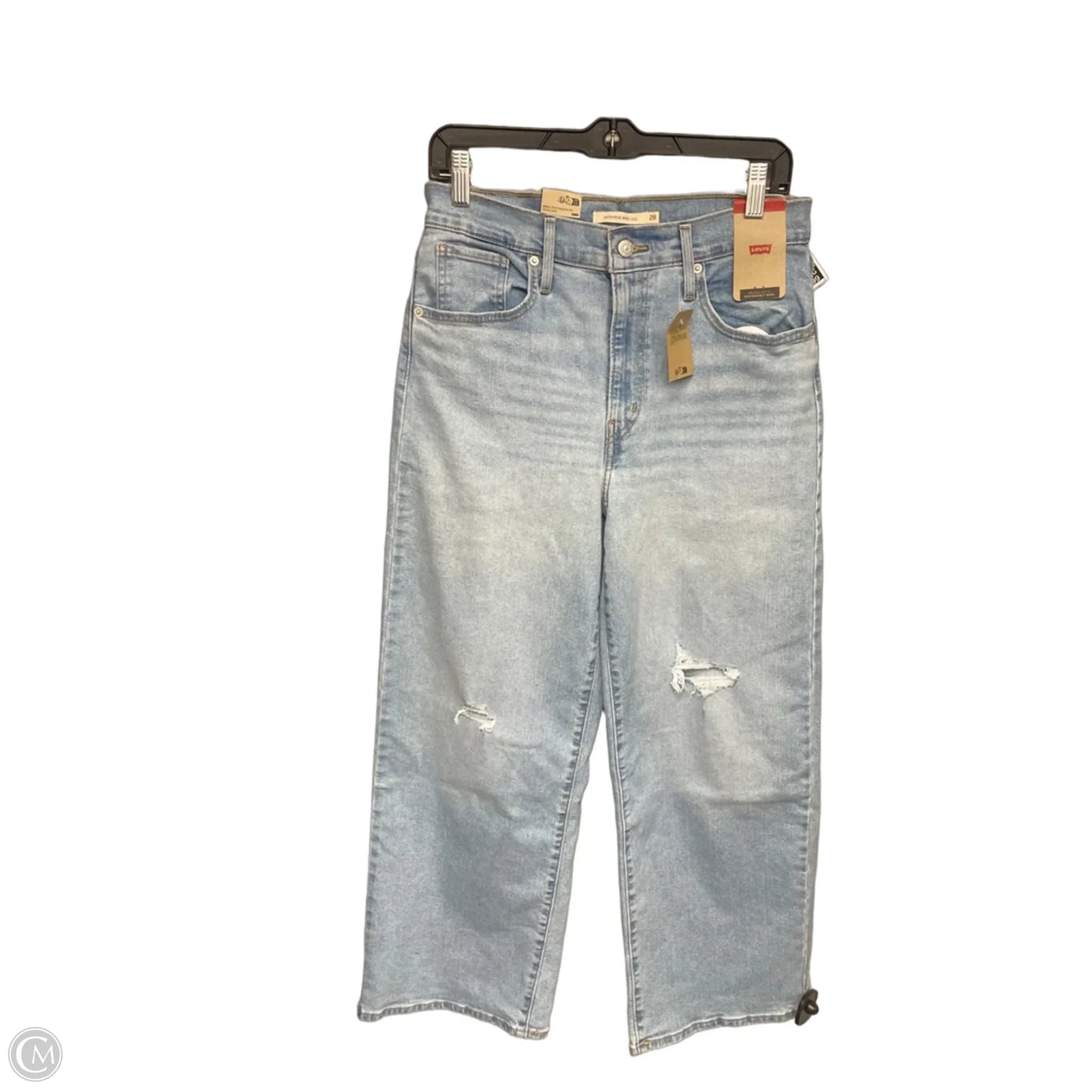 Jeans Wide Leg By Levis In Blue Denim, Size: 6