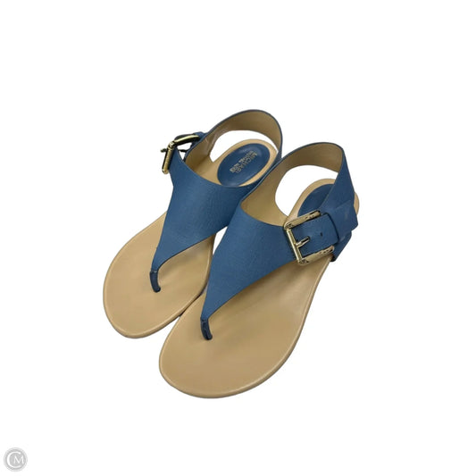 Sandals Flats By Michael By Michael Kors In Blue, Size: 6