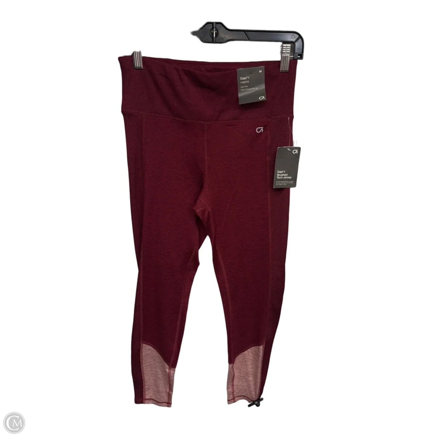 Athletic Leggings By Gapfit In Red, Size: M