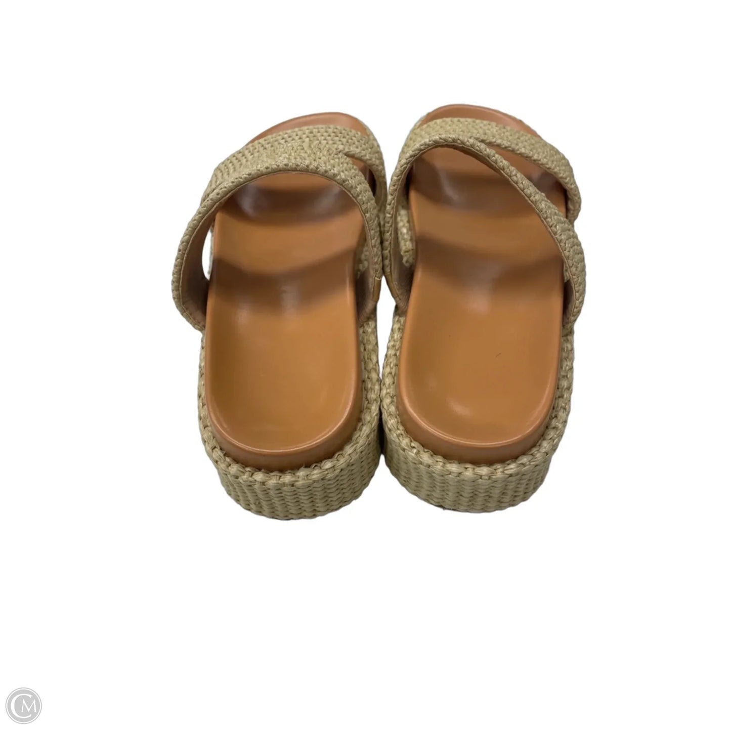 Sandals Flats By Clothes Mentor In Tan, Size: 7