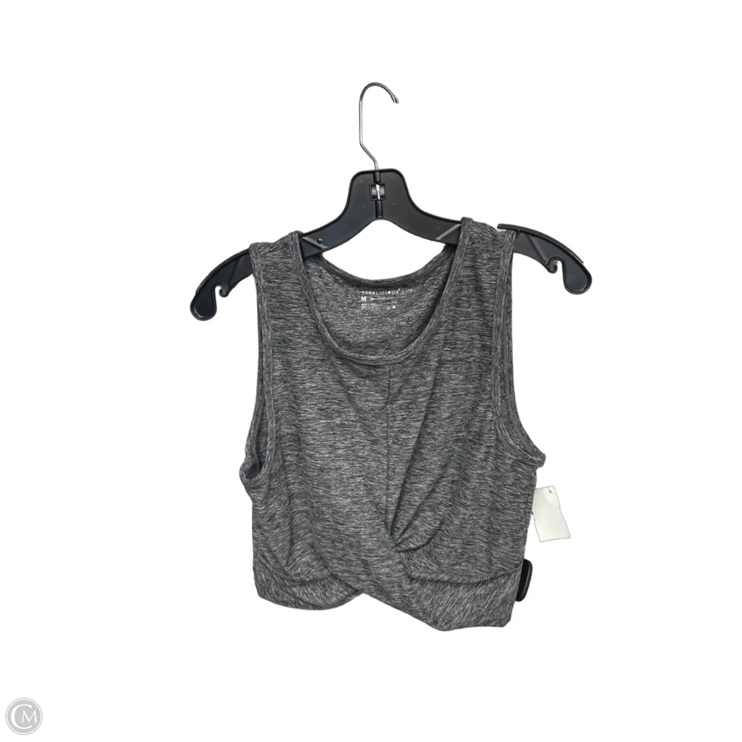 Athletic Tank Top By Yogalicious In Grey, Size: M