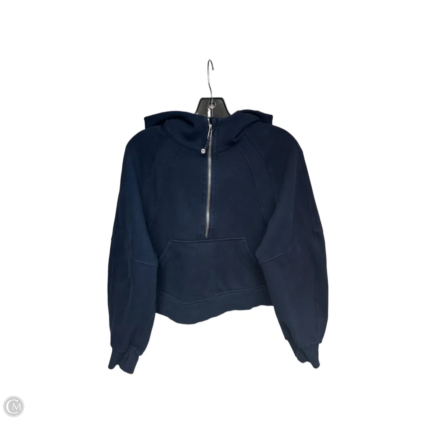 Athletic Sweatshirt Hoodie By Lululemon In Navy, Size: Xs