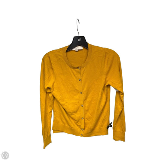 Cardigan By Loft In Yellow, Size: Xs