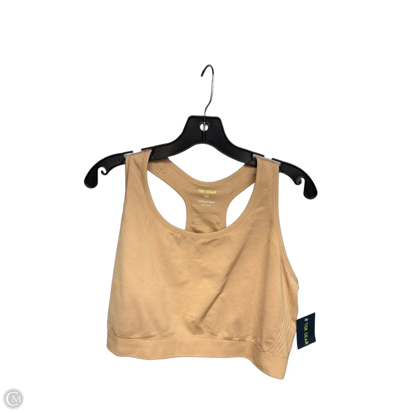 Athletic Bra By Tek Gear In Tan, Size: 4x