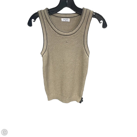 Top Sleeveless By Clothes Mentor In Tan, Size: Xs