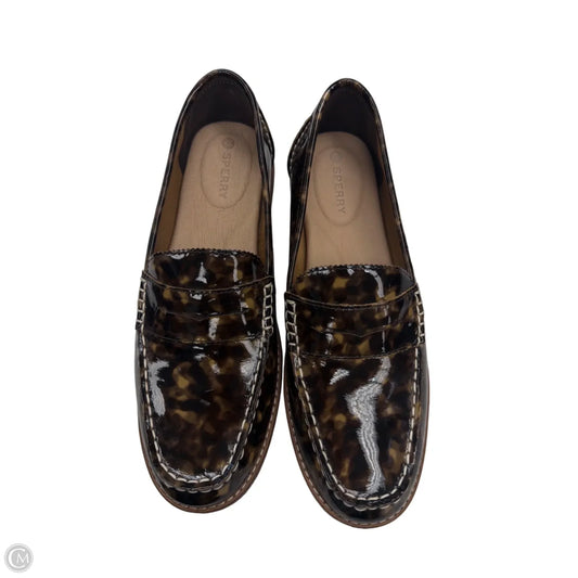 Shoes Flats By Sperry In Tortoise Shell Print, Size: 8.5