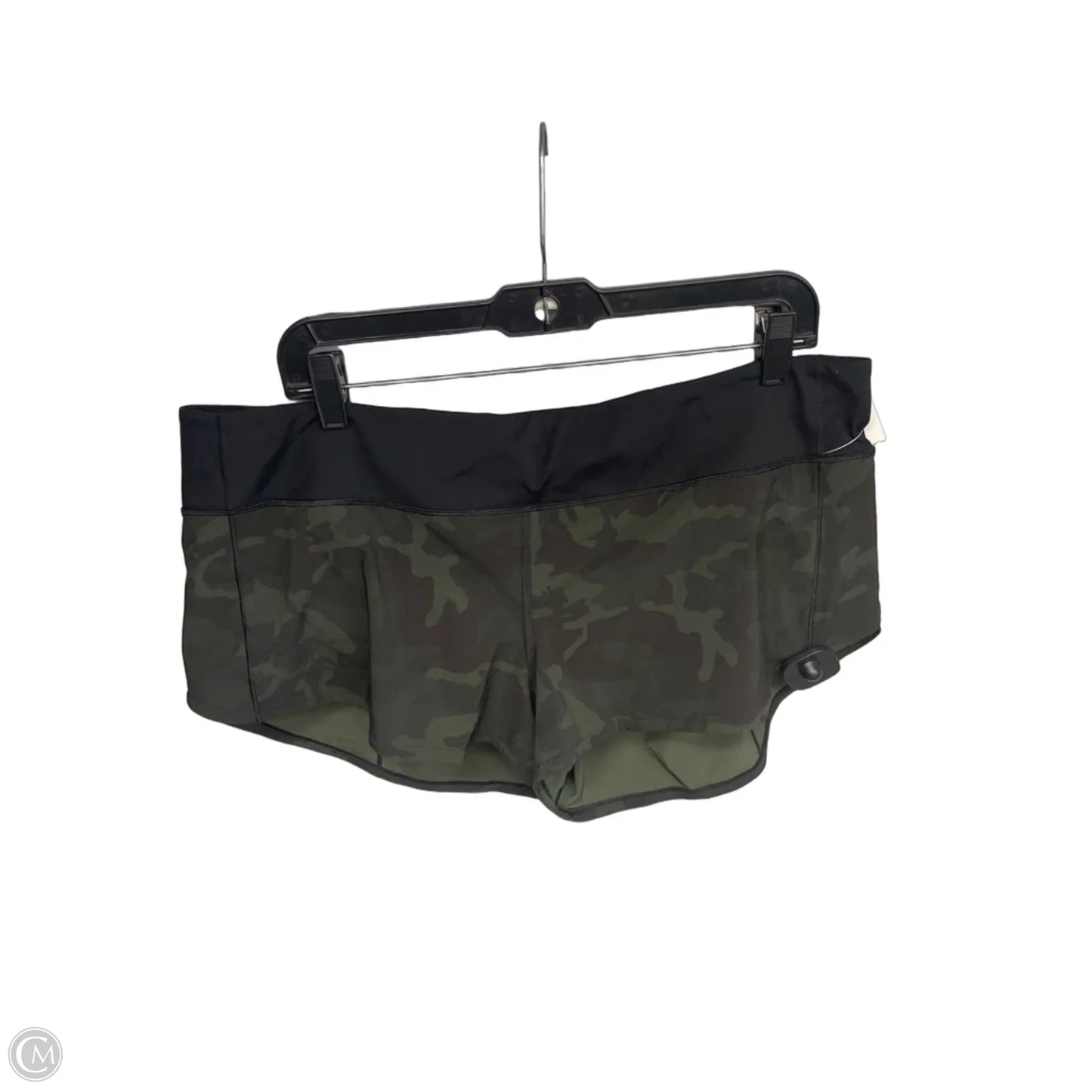 Athletic Shorts By Lululemon In Camouflage Print, Size: 14