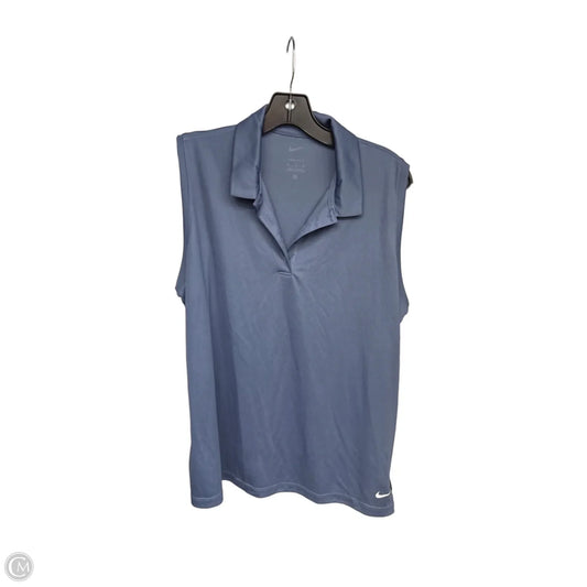Athletic Tank Top By Nike Apparel In Blue, Size: Xl