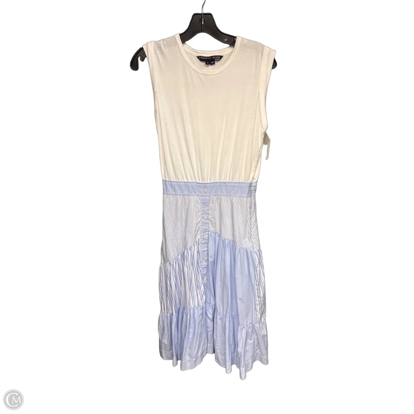 Dress Designer By Veronica Beard In Blue & White, Size: Xs