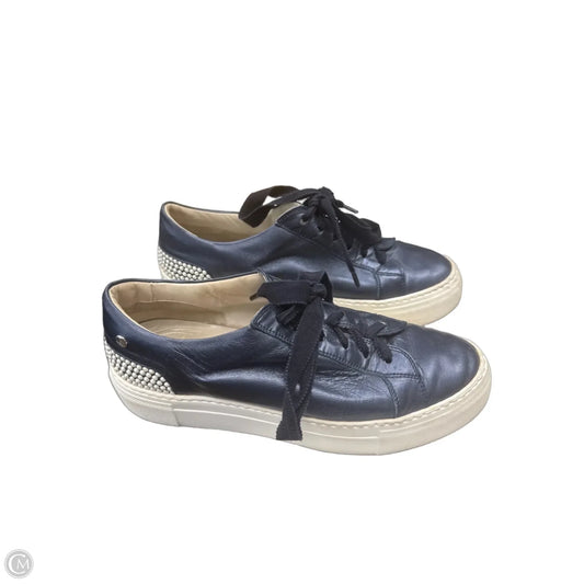 Shoes Sneakers By Agl In Blue, Size: 8.5