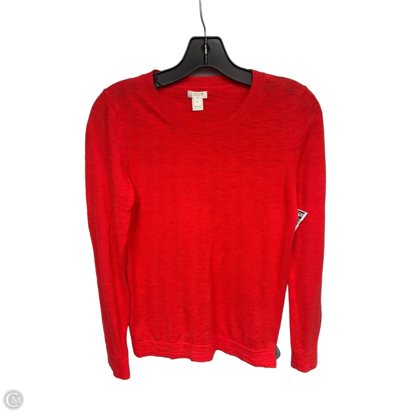 Top Long Sleeve By J. Crew In Red, Size: Xs