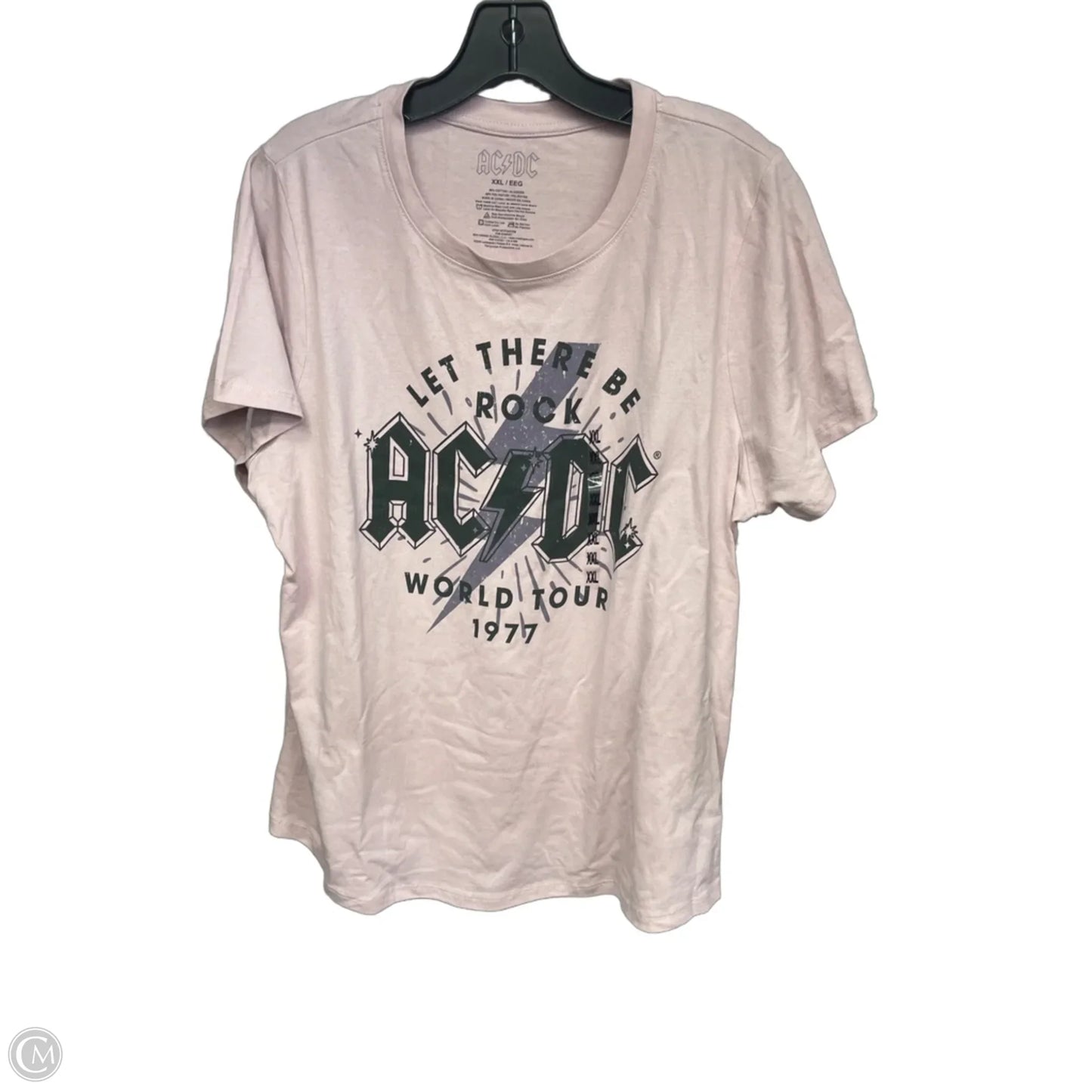 Top Short Sleeve Basic By Clothes Mentor In Pink, Size: Xxl