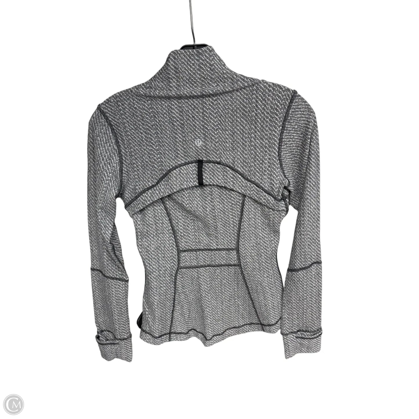 Athletic Jacket By Lululemon In Grey, Size: 4