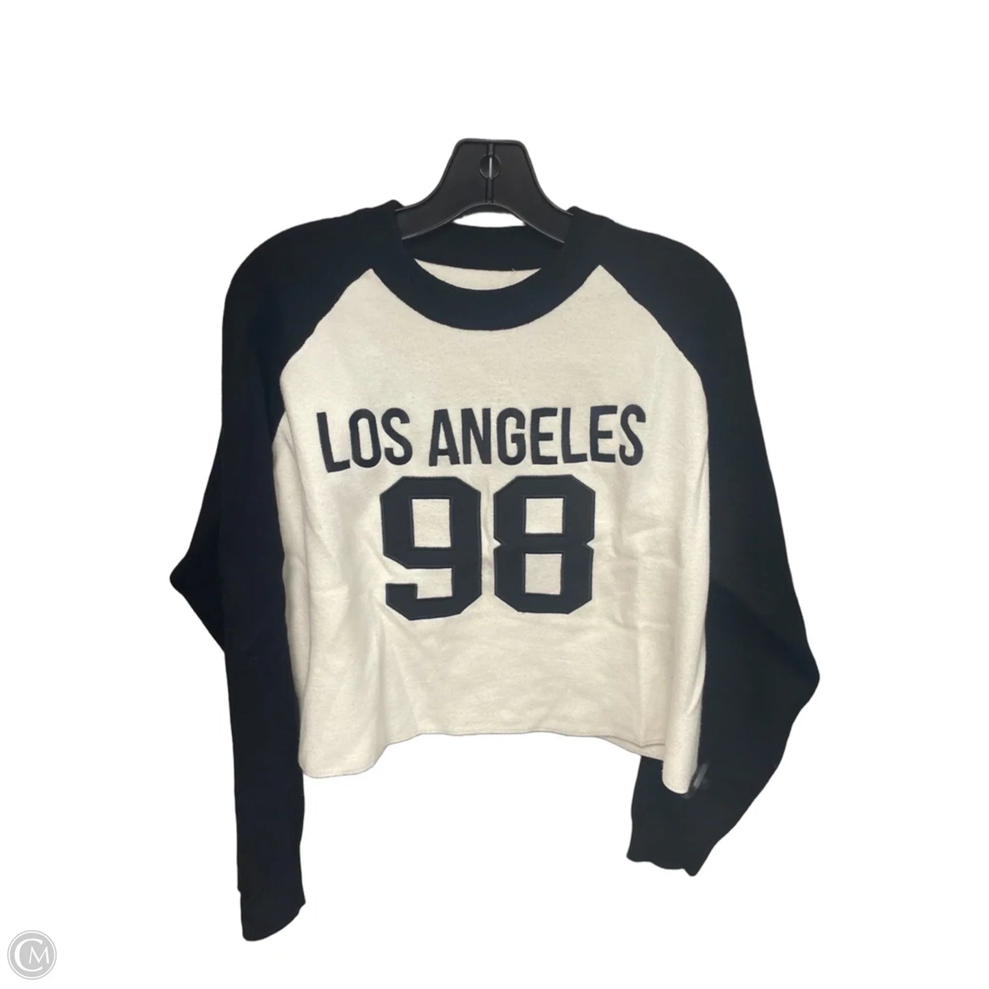 Sweater By Clothes Mentor In Black & White, Size: S