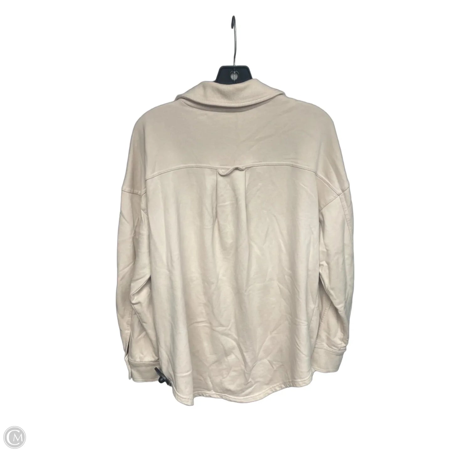 Jacket Shirt By Joy Lab In Cream, Size: S