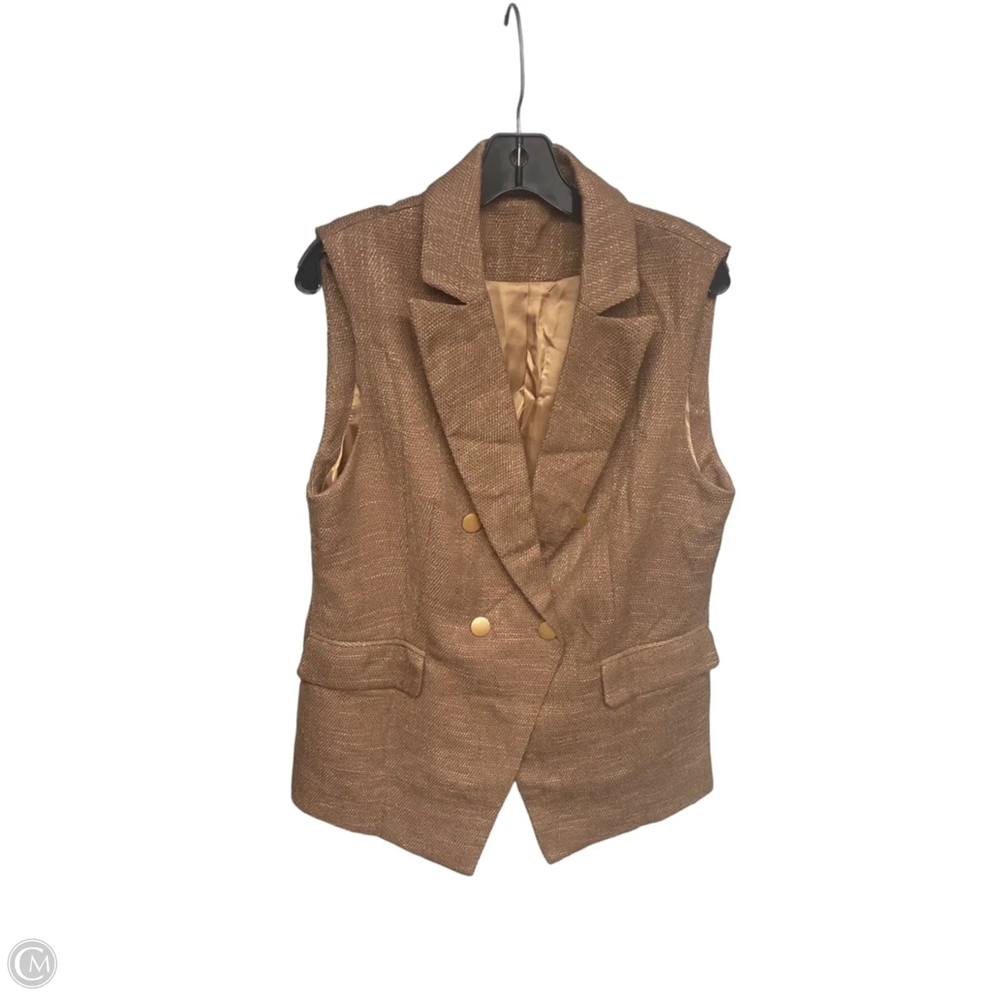 Vest Other By Clothes Mentor In Brown, Size: L