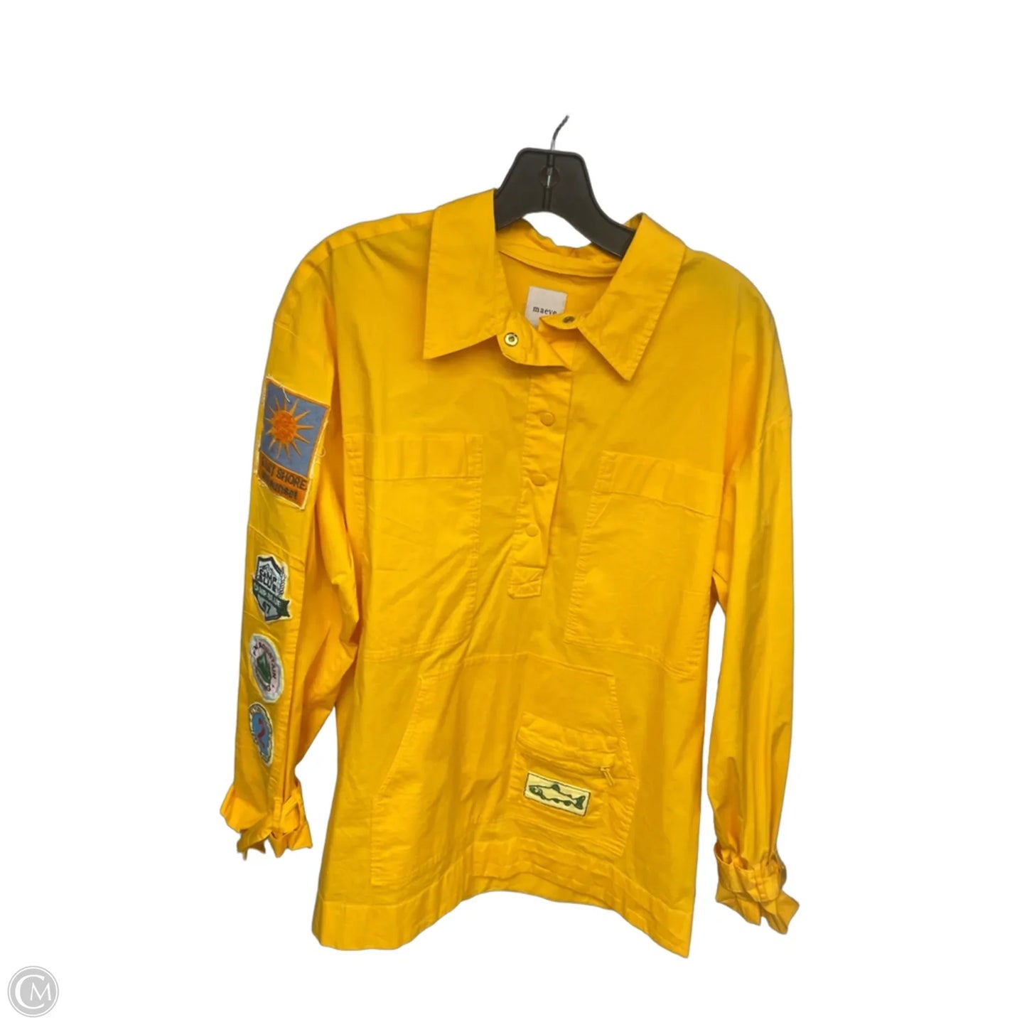 Top Long Sleeve By Maeve In Orange, Size: M