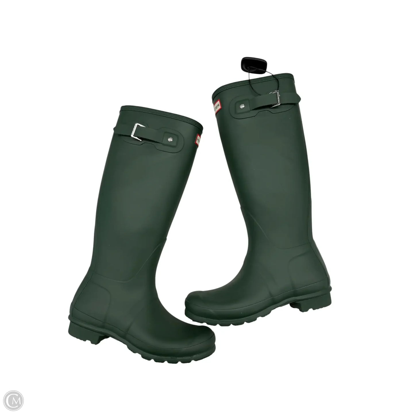 Boots Rain By Hunter In Green, Size: 7