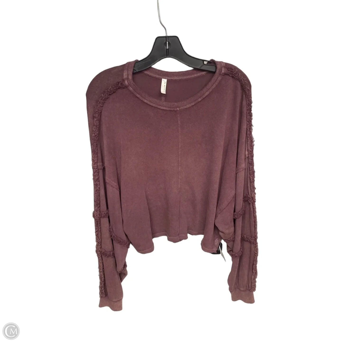 Top Long Sleeve By Free People In Purple, Size: S